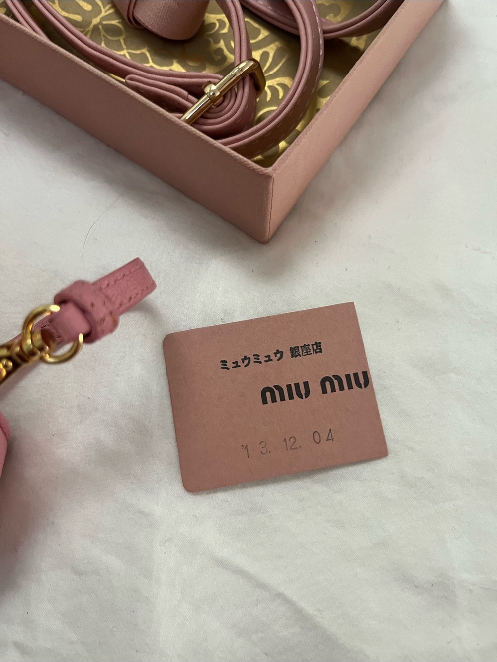 Miu Miu Pink Madras Camera Bag Leather Small - Picture 5 of 9